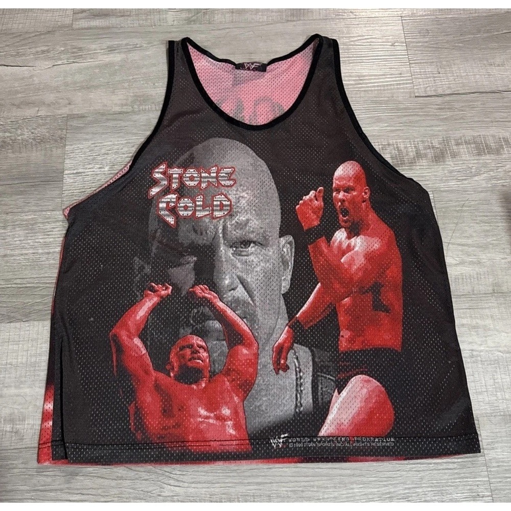 Vintage WWF Stone Cold Steve Austin Wrestling Jersey Men's XL VTG